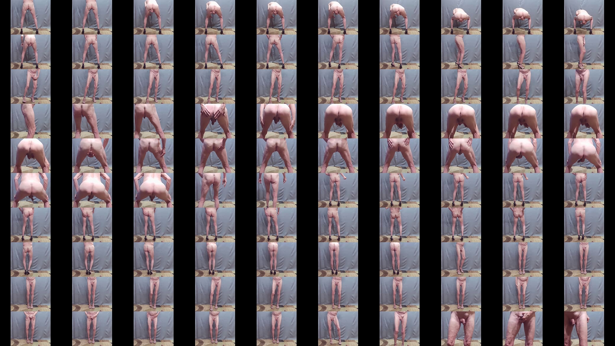 Busy-Bottom Naked Little Slut in nothing but Heels posing 预览图