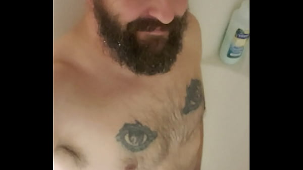 Anthony Arden stroking in the shower