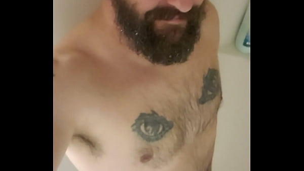 Anthony Arden stroking in the shower