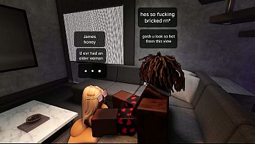My Friend's Mom is in LOVE With BBCs And She Makes Me Creampie Her (ROBLOX)