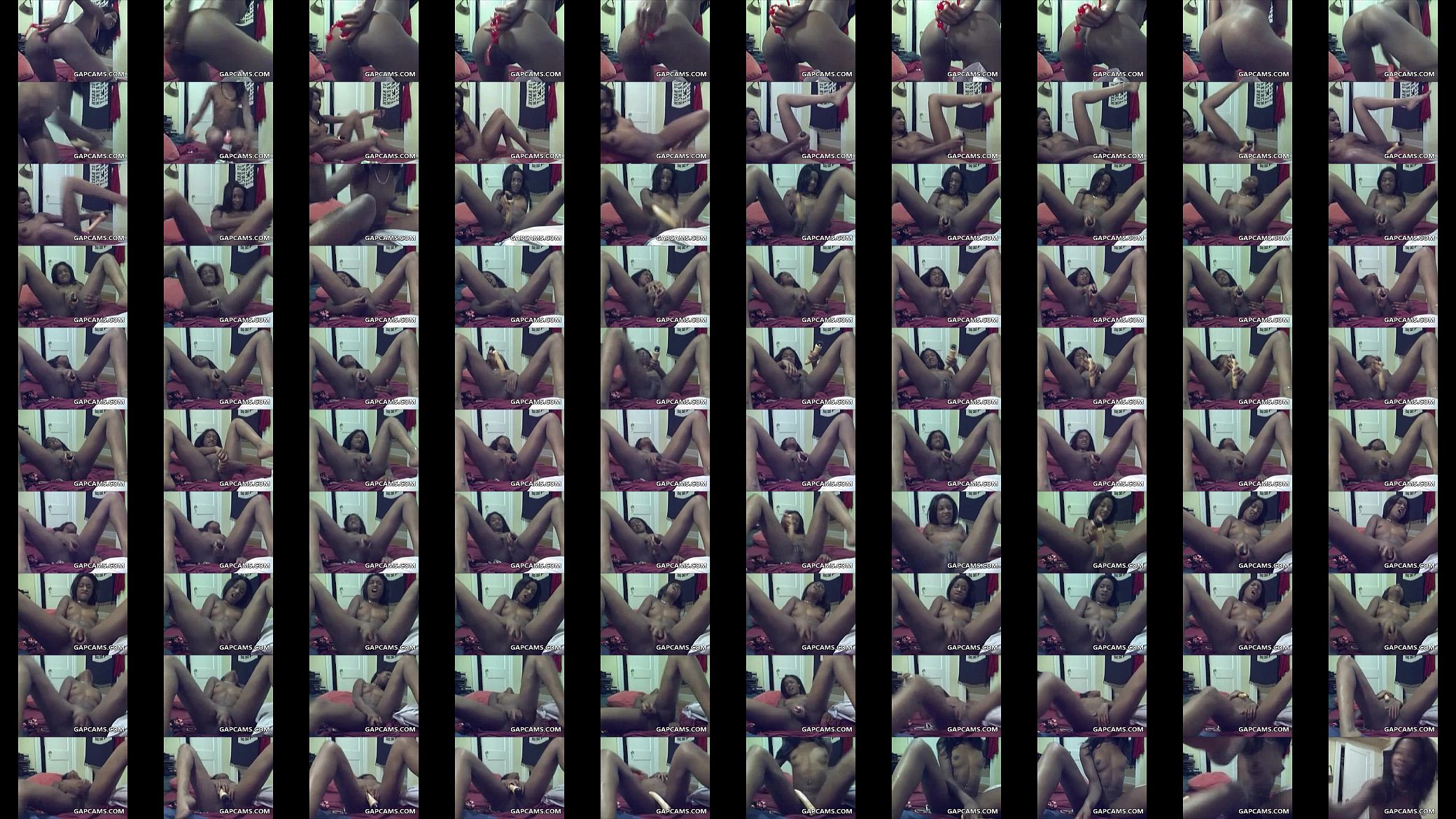Ebony girl masturbate  on webcam 预览图
