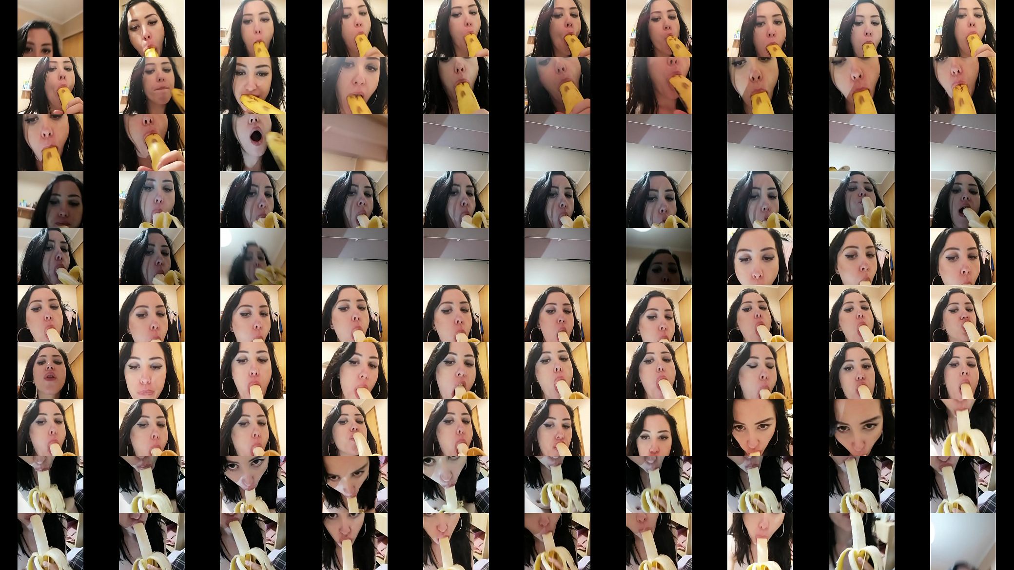 Horny homemade slut c. on a banana 预览图