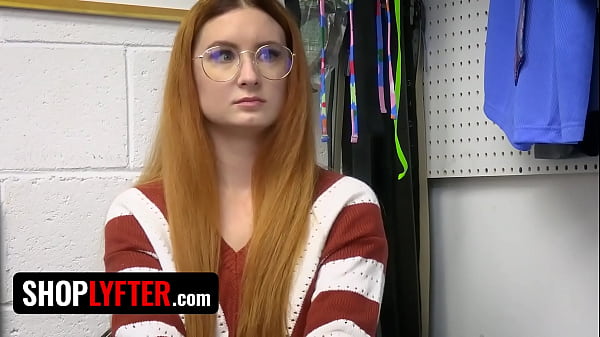 Download Video - Shoplyfter - Redhead Nerd Babe Shoplifts From The Wrong Store And LP Officer Teaches Her A Lesson