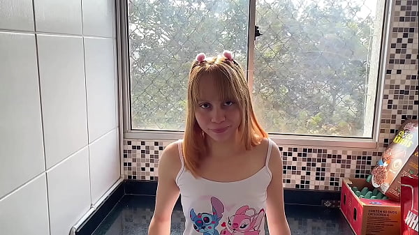 I woke up with a hard-on and stuck it in the young maid's ass in the kitchen!