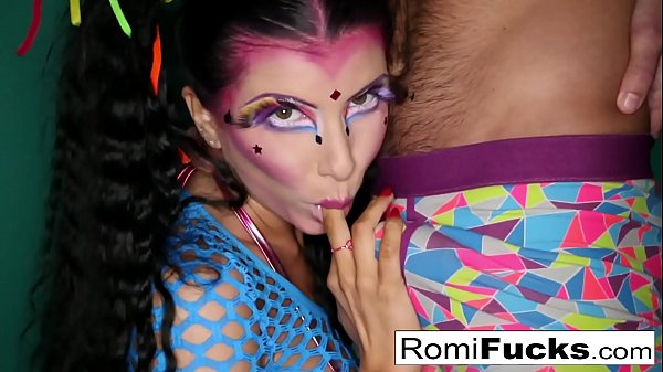 Romi Rain sucks a fat cock