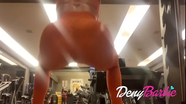After training, hot blonde decides to have sex with two men