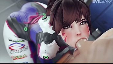 D.va cute blowjob
