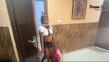 Uniform on, morals off... this flight no get control tower with this air hostess