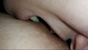 Hot POV sex with licking and nibbling of nipples, licking and sucking of the pussy, and licking and kissing of the belly