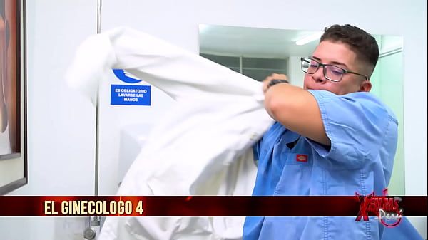 Redhead MILF goes to the gynecologist, and he performs a Pap smear with his tongue