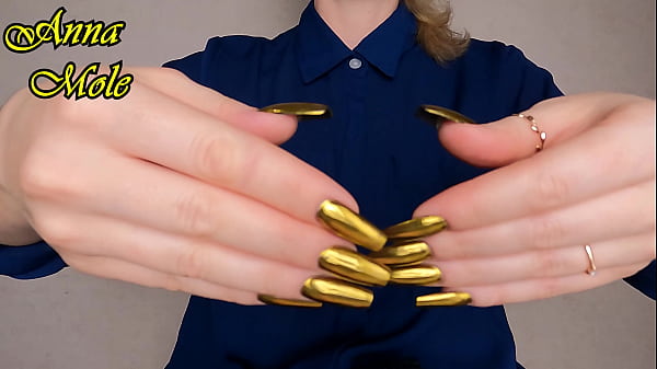 Hands Fetish Golden Manicure