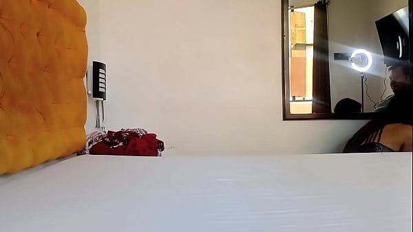 I record my stepfather while he watches me trying on clothes, and I end up with his cock inside my pussy