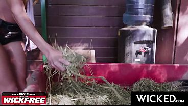 WICKED - Horny Country Babe Stella Luxx Bangs Hot Stranger in Saloon