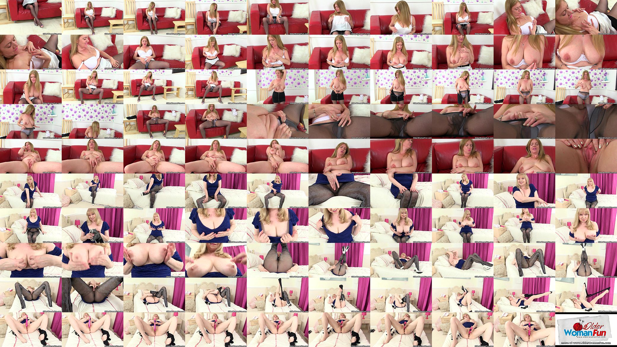 British milfs Lily and Amanda can&#039;t hide their nylon fetish 预览图