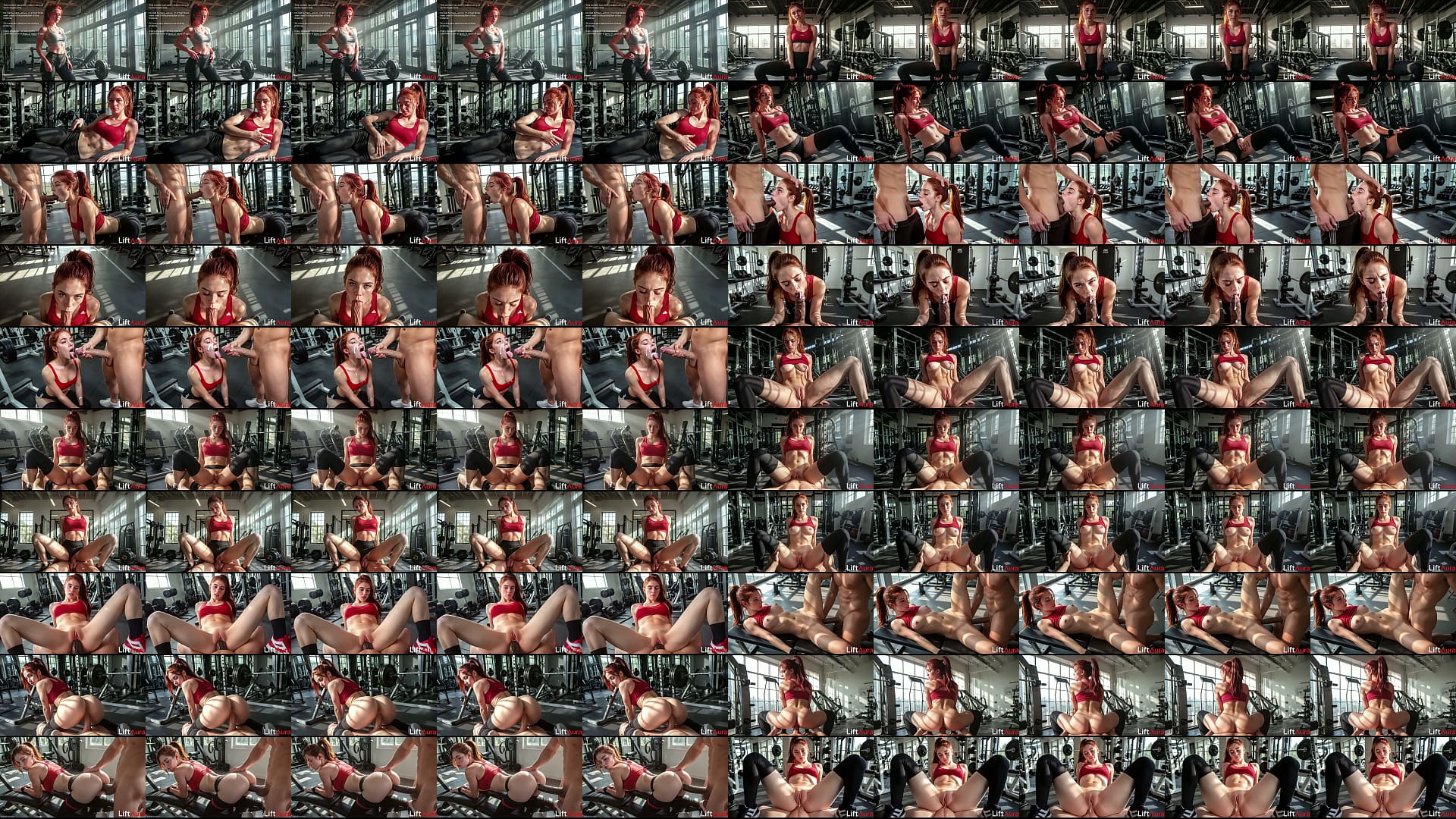 I fucked my trainer&#039;s plump, cock-hungry pussy right in the gym. My cum was inside her![AI] 预览图