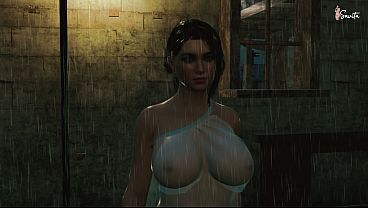 Sexy desi widow Meena fucked by her neighbor in the rain