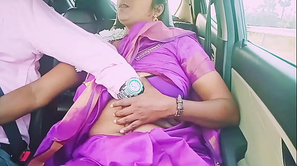 Indian car sex. beautiful tradition saree housewife with car driver hot romance Telugu dirty talks.
