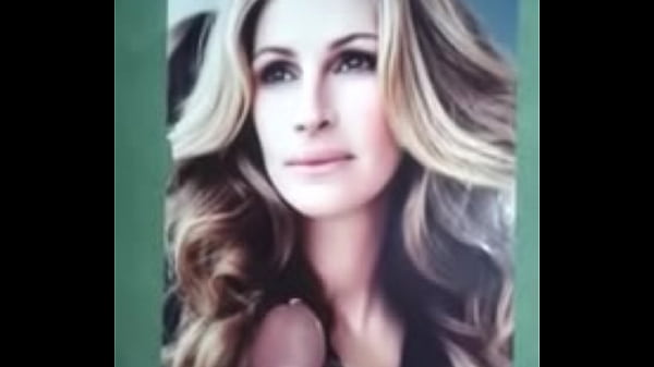 Download Video - My huge cum tribute on Julia Roberts