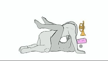 Trumpet man Steve & cellphone jane