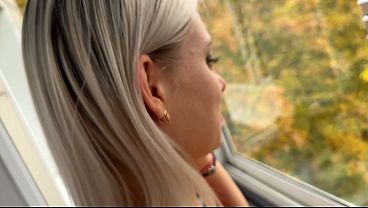 Katty Fox Blonde Babe Gives POV Blowjob w Facial & Swallows Cum