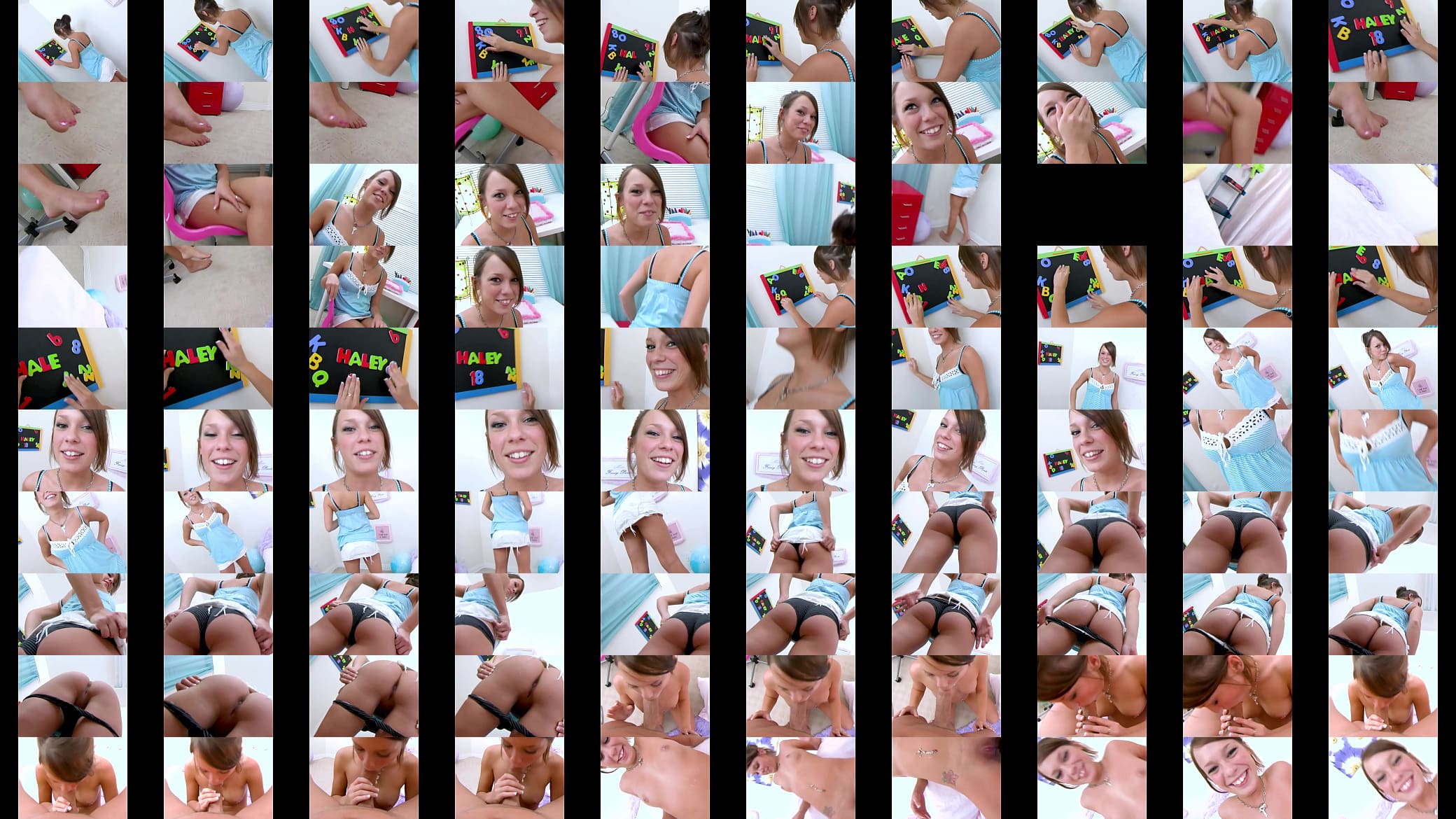 HALEY SWEET Cute 18 YO Huge Cock POV Blowjob and Huge Cum Facial 预览图