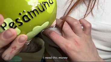 the wife talks to her husband on the phone during cheating sex