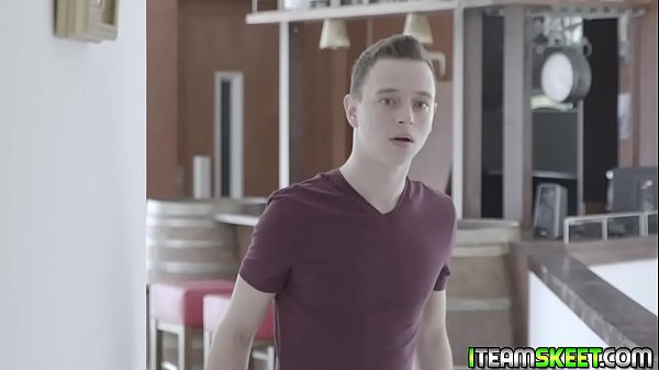 Stepbrother stumble in on his stepsister fucking a dildo