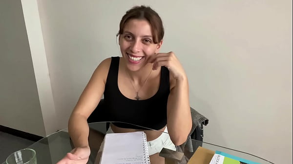 Your spanish teacher gets horny during the clas...