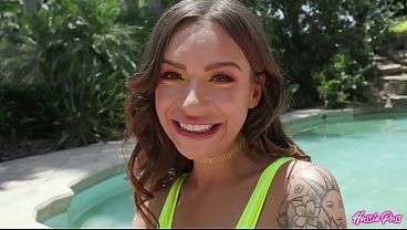 Seductive April Olsen Masturbates While Big Brickzilla Pounds Her Ass!