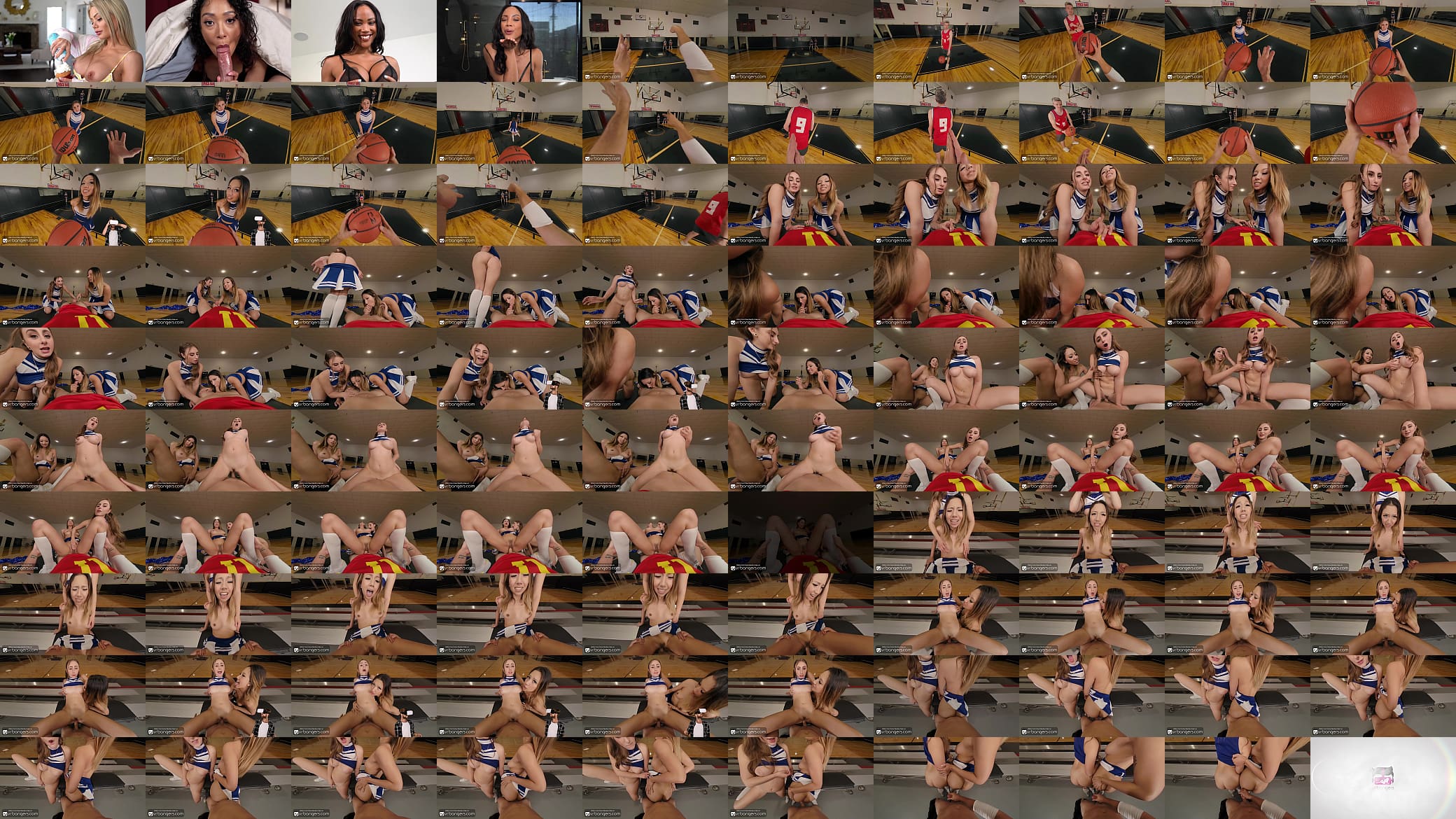VR Bangers Cheerleaders Fuck And Blow In Hot Threesome VR Porn 预览图