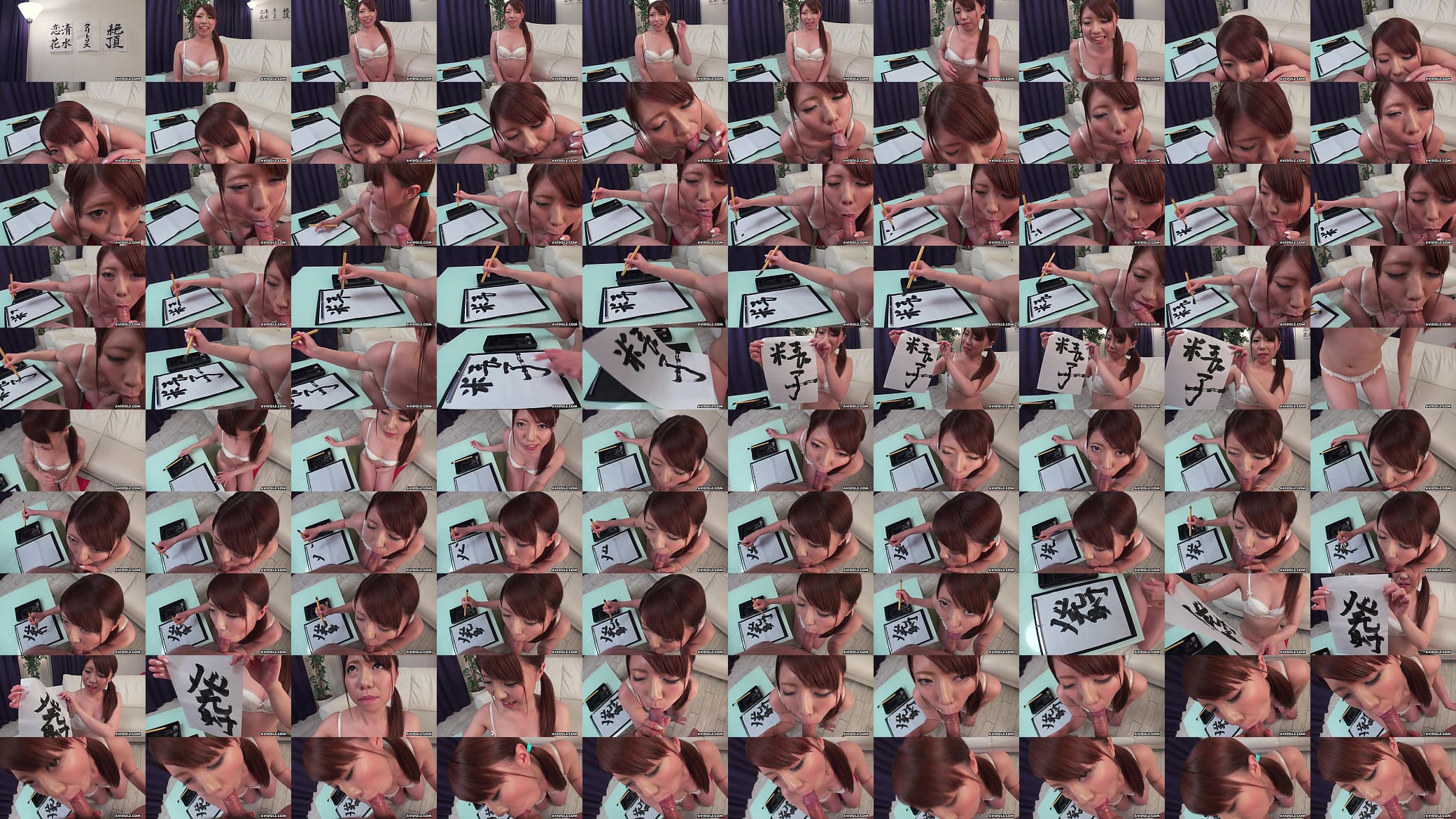 Japanese girl Renka Shimizu cock sucking and writting uncensored. 预览图