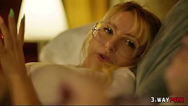 3-Way Porn - 2 Cute Emo Babes are Fucked Hard by Big Cock in 3some