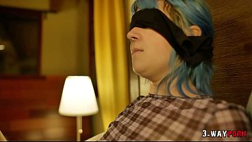 3-Way Porn - 2 Cute Emo Babes are Fucked Hard by Big Cock in 3some