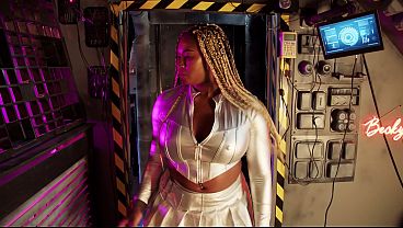 Space Babes ~ Cosmic Seduction in Zero Gravity ~ Ebony Xeinna Rose ~ Interracial Sex