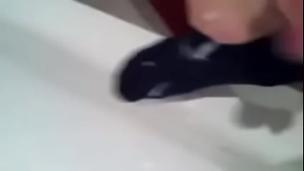 Cum on blue puma socks again