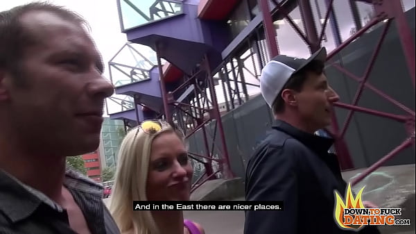 Tina Takes Two Dicks At Once Behind The Building