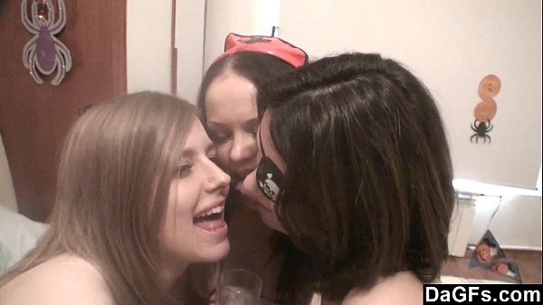 Download Video - DAGFS - Halloween Party Turns In A Lesbian Orgy