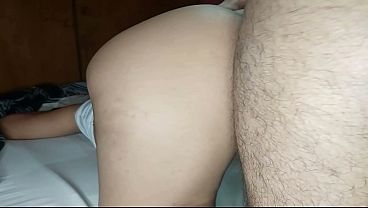 Being fucked hard doggy style