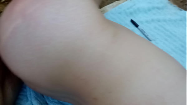 Cherry fucks Gizzzmo by the creek