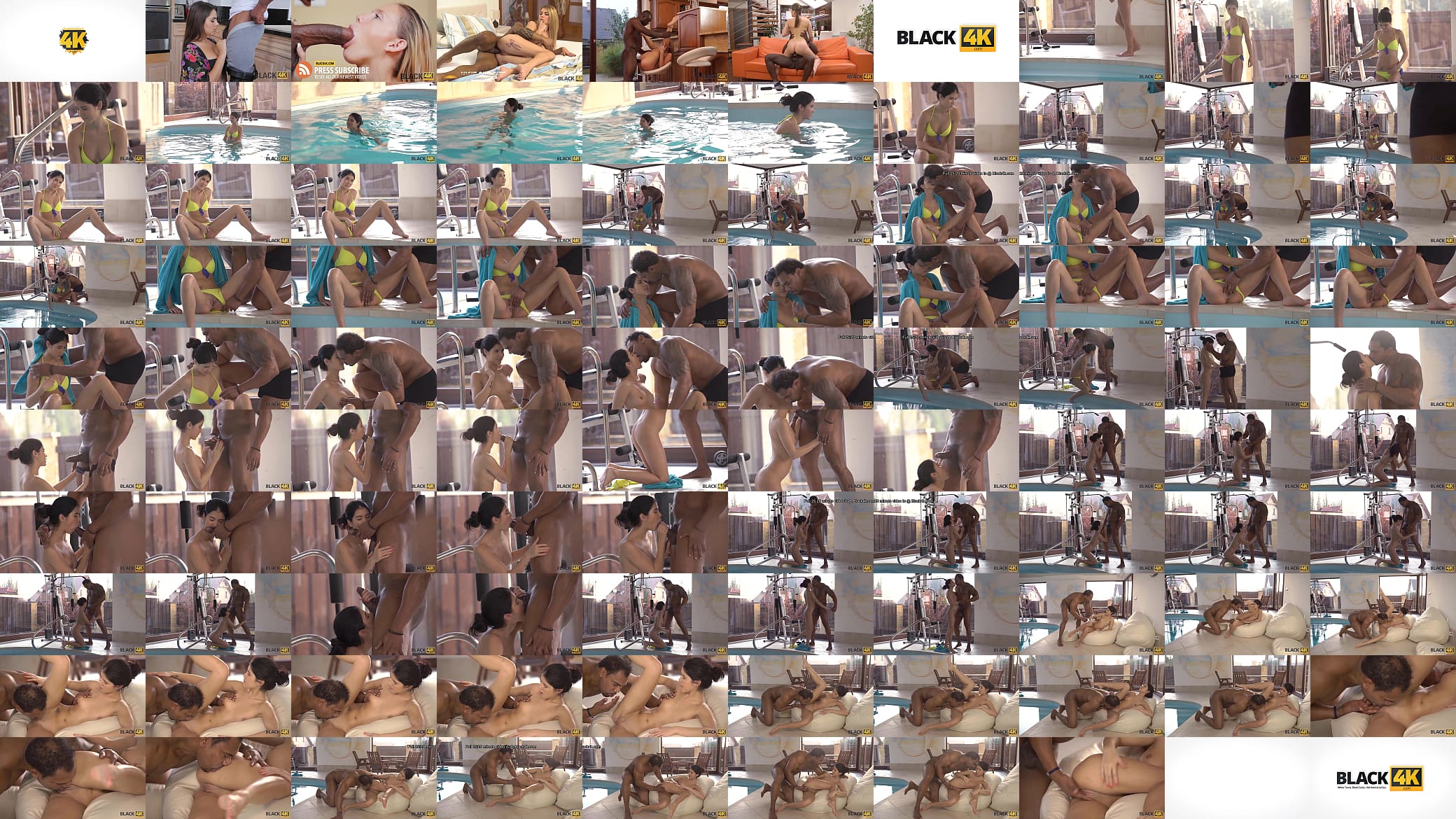 BLACK4K. Brunette forgets about swimming thanks to coachs huge manhood 预览图