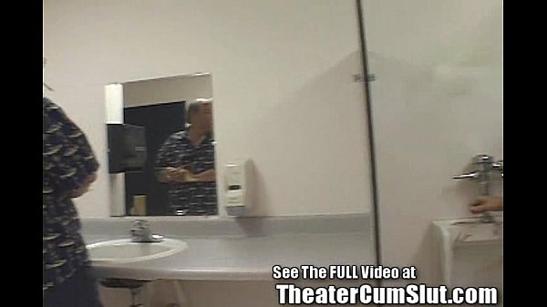 Kassy Sucks Cock in Bookstore Men's Room For Cumshots