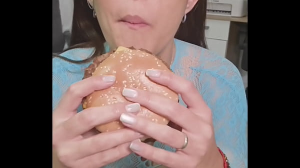 Download Video - Playing with Junk Food Between My Mouth and My Hair