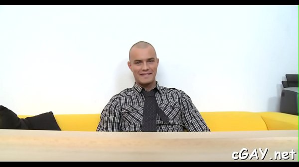 Young chap gets a lusty anal thrashing from hot...