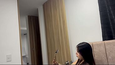 I gave my neighbor a blowjob in the elevator and we ended up having sex!