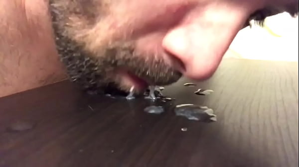 Sucking up 2 cum loads into my mouth