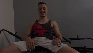 He went to a private lesson and ended up eating the prostitute's pussy along with the personal trainer.