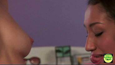 Ash is eating pussy to her lesbian friend Vicki who is having an orgasm