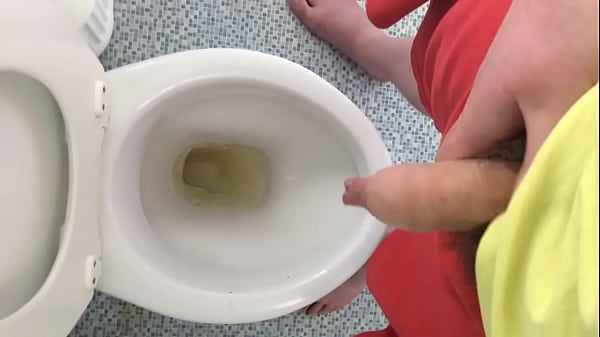 Pissing in the toilet