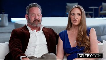 WIFEY Married MILF Brandi Johnson Gets Spit-Roasted And Creampied While Hubby Watches