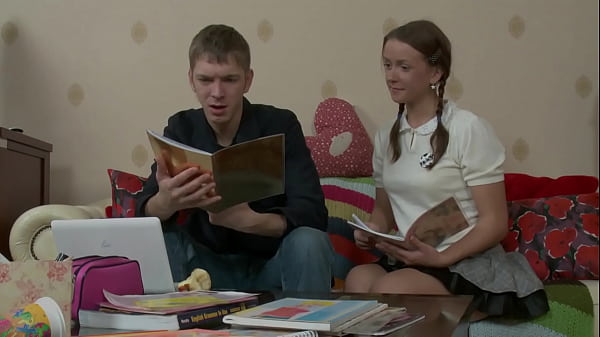 teen student in a special anal lesson